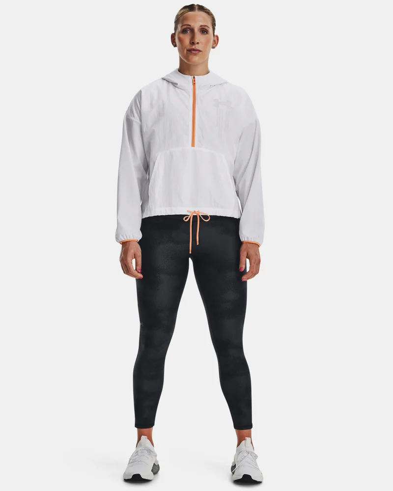 UNDER ARMOUR White Women's Woven Graphic Jacket for Women | Best Price UAE